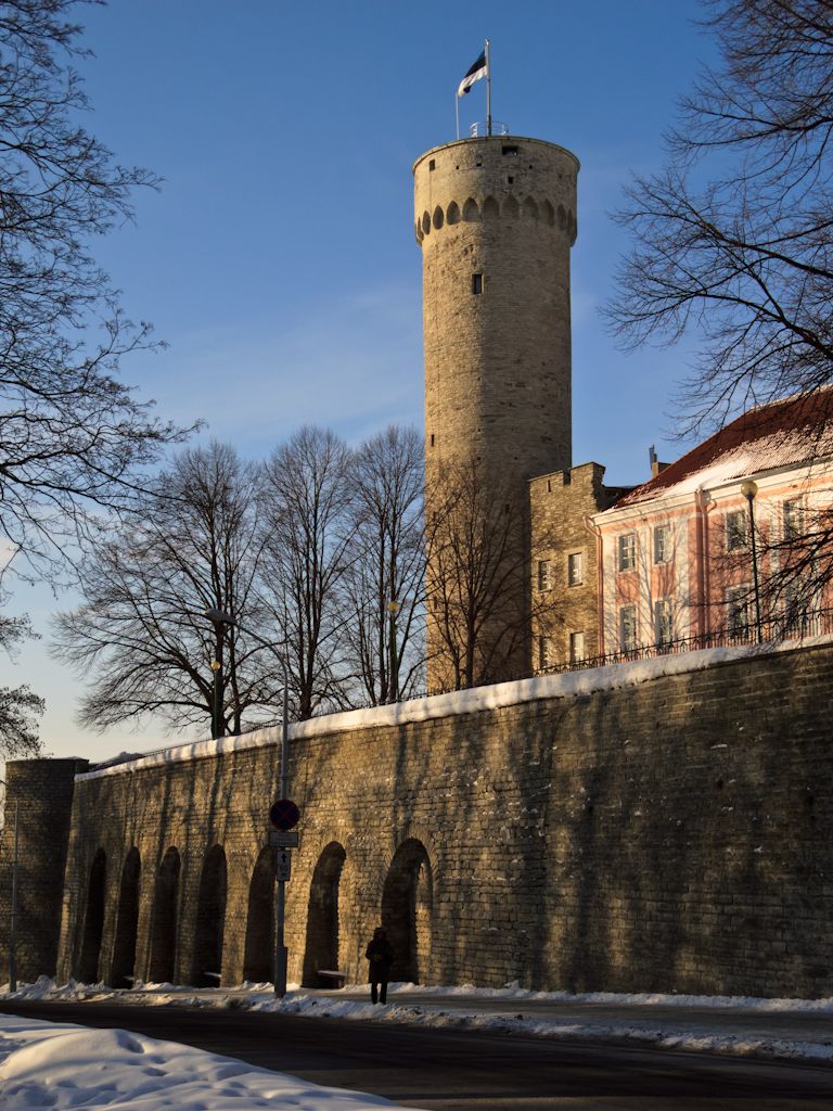 Tall Hermann Tower, Pikk Hermann (Eesti), was first erected in 1370s yet finalized in mid-XVI century having height of 95.6 m.